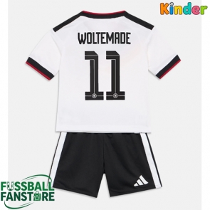 Deutschland Nick Woltemade #11 Replik Heimtrikot Kinder WM 2026 Kurzarm (+ Kurze Hosen)